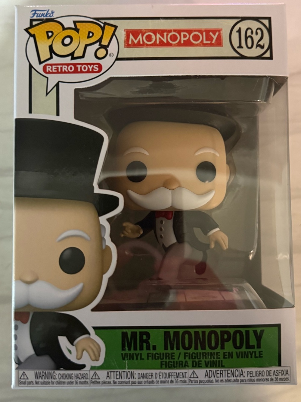 Funko Pop! Mr. Monopoly Vinyl Figure - Black, White, Red